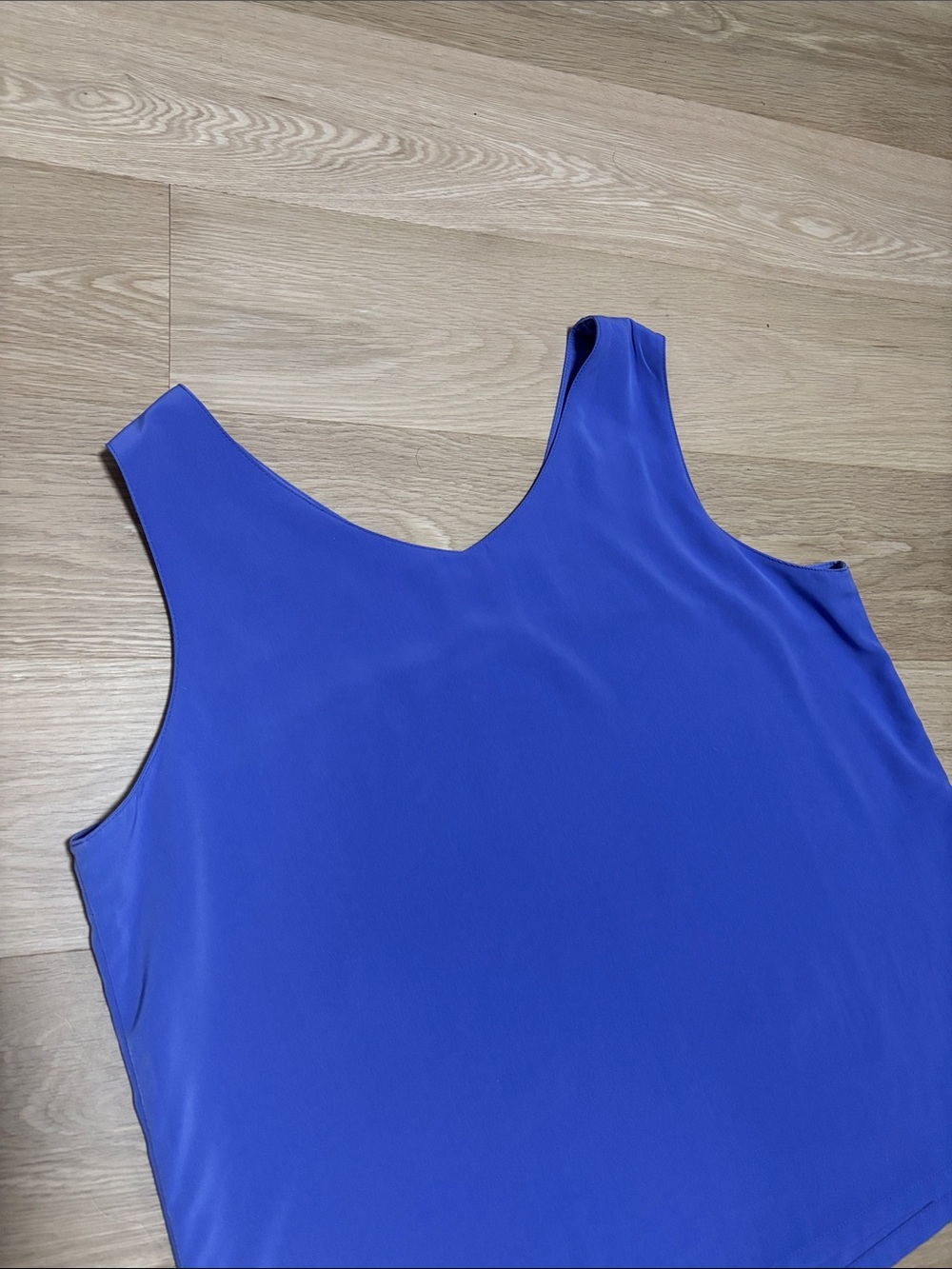 KORET (L) Vintage Sleeveless V-Neck Blouse Lilac Purple Sheen Tank Top - Picture 9 of 12
